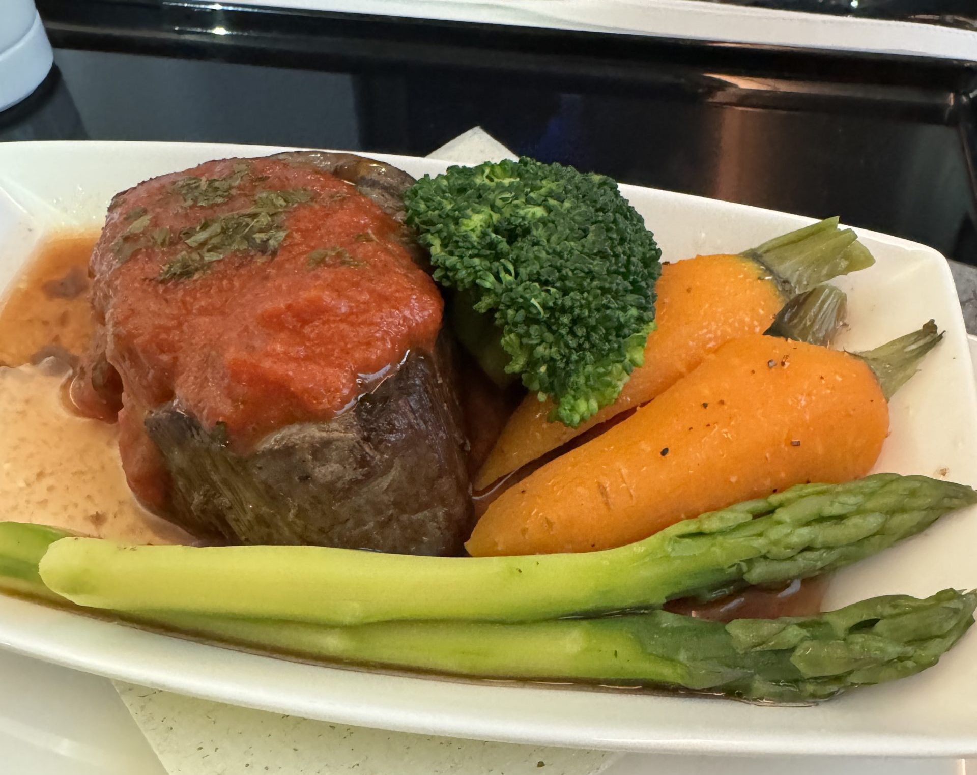 GF meal on ANA airlines to Tokyo