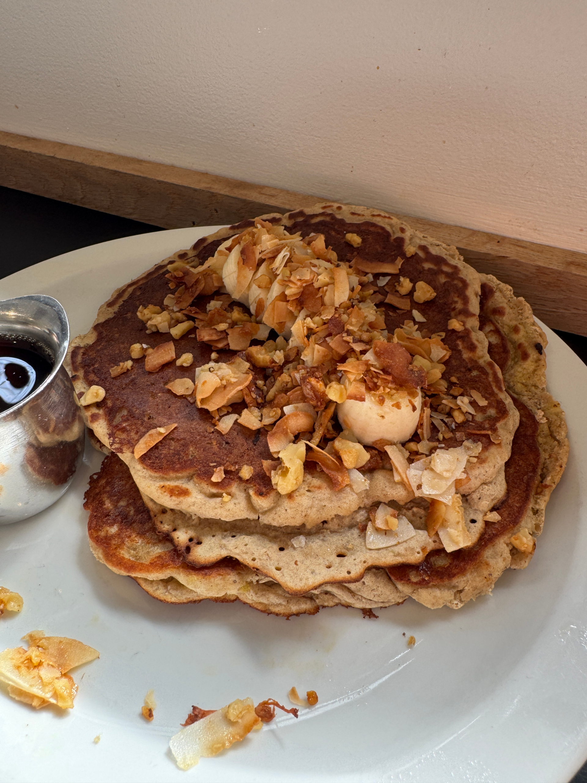 Harlow GF Banana Walnut Pancakes
