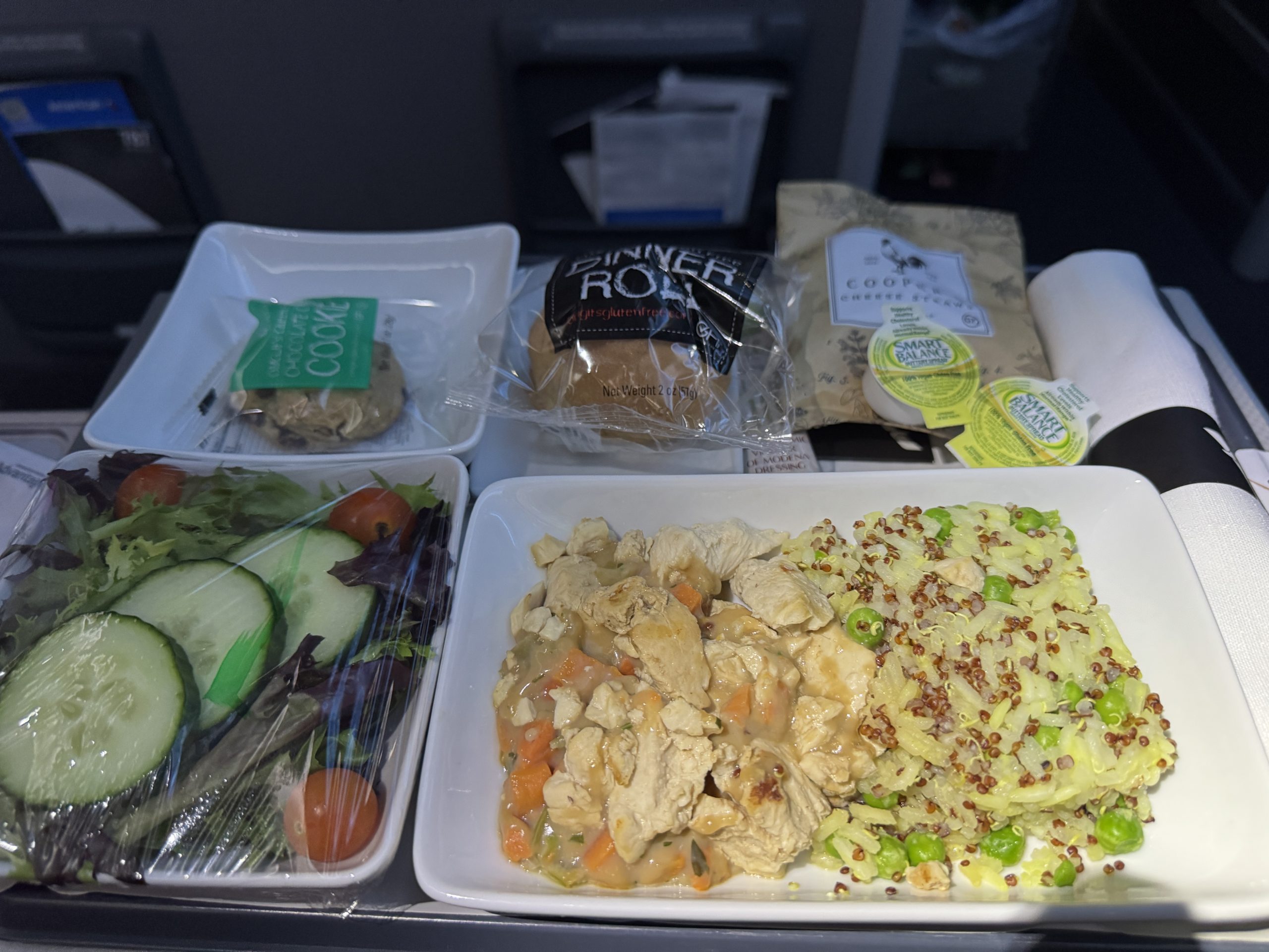 Gluten Free Dinner on AA's Red Eye BOS to DUB in Prem Econ